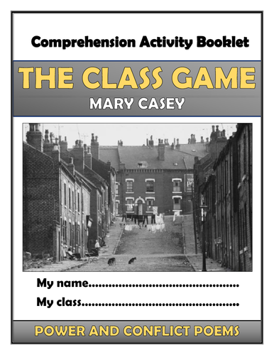 The Class Game Comprehension Activities Booklet!