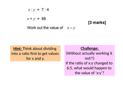 Relating ratio and linear functions