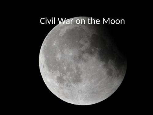 Civil War on The Moon, by Ted Hughes, space poetry