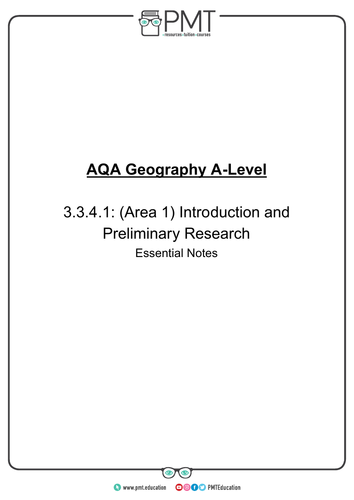 AQA A-Level Geography Fieldwork (NEA)