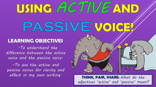 Active and Passive Voice!