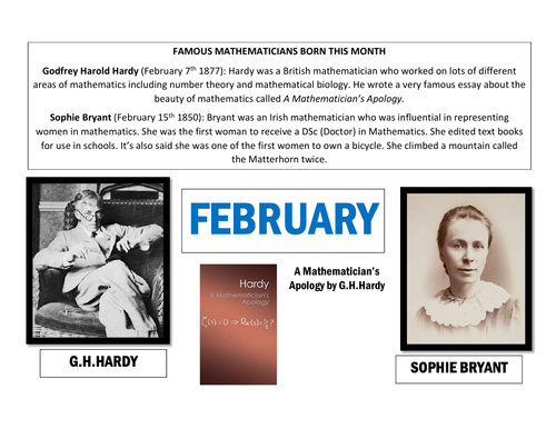 Maths Calendar - February