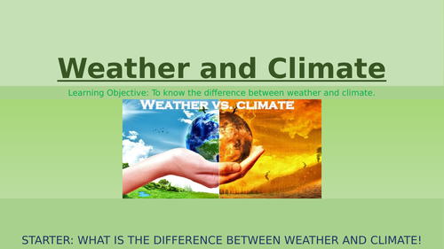 Weather and Climate PowerPoint