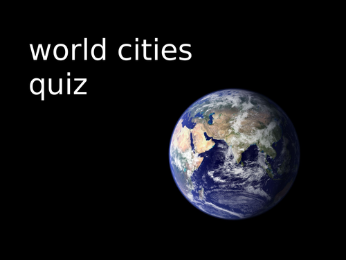 World Cities Quiz
