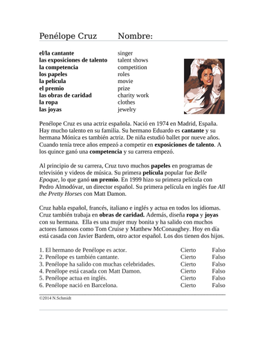 Penélope Cruz Biografía: Biography on a Spanish Actress