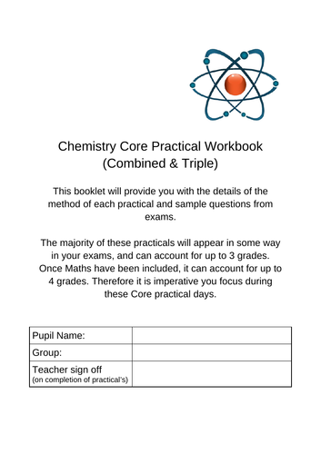 Chemistry Core Practical Booklet & Mark Scheme (Edexcel)
