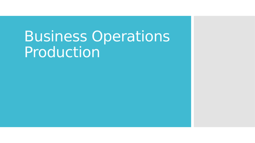 Business Operations