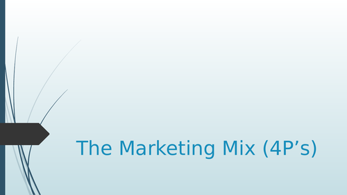 The Marketing Mix