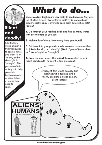 Silent and deadly - English Homework - LKS2