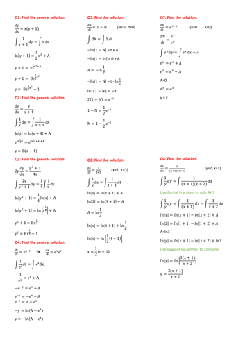 Solving Differential Equations