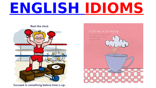 English Idioms (42 slide PowerPoint)