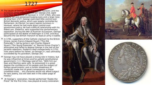 Powepoint presentation on the reign of George 2nd