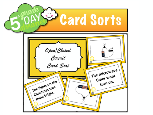 Card Sort: Electrical Circuit (open or closed)