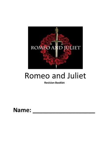 Romeo and Juliet Revision Booklet