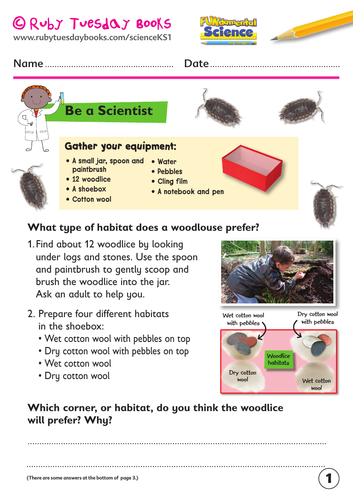 Woodlouse habitats