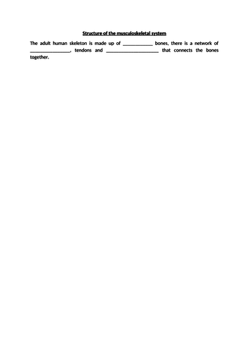 AQA Physical Education - The Body