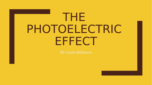 The Photoelectric Effect