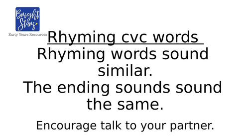 Rhyming CVC Words