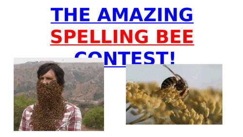 THE AMAZING SPELLING BEE CONTEST!