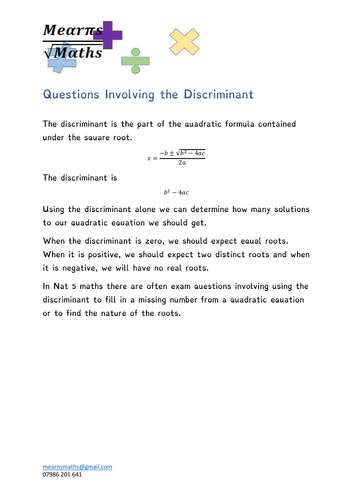 The Discriminant