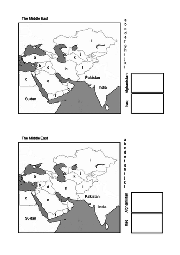 Middle East - location, climate, conflict