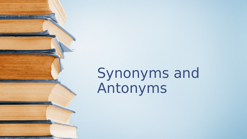 Synonym and Antonym game