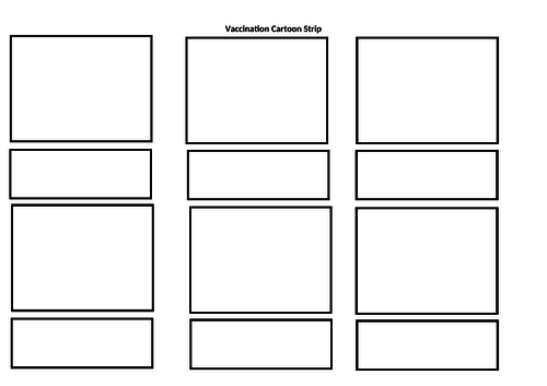 Vaccination cartoon strip