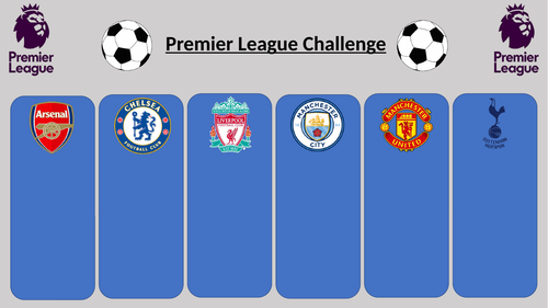 Football - Premier League Style Tournament