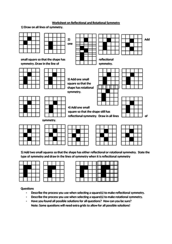 Reflectional and Rotational Symmetry