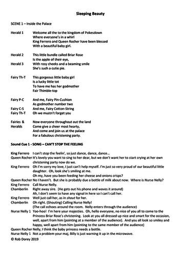 Sleeping Beauty Play Script