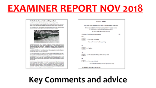 EDUQAS 2018 Examiner Report Analysis, Summary and Advice (PP, PDF & Video) GCSE English Language