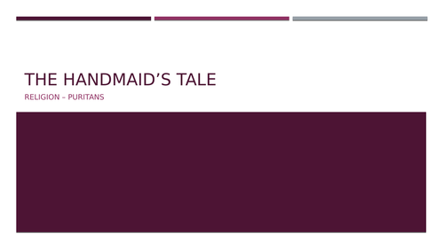 'The Handmaid's Tale'AQA A-level Language and Literature