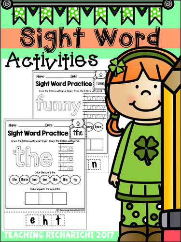 Sight Word Activities (Pre-Primer)