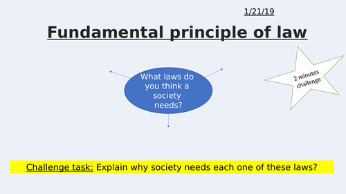 Fundamental principles of law