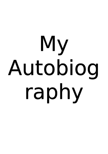 Writing Your Autobiography - workbook activities, culminating in an assignment