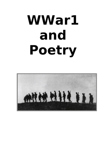 Collaborative Project introducing WW1 Poetry culminating in a class display