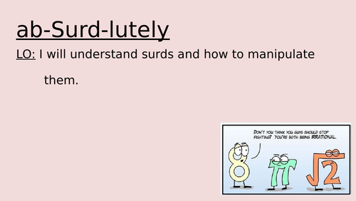 Surds - Consolidation Lesson