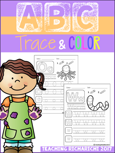 Alphabet Trace and Color