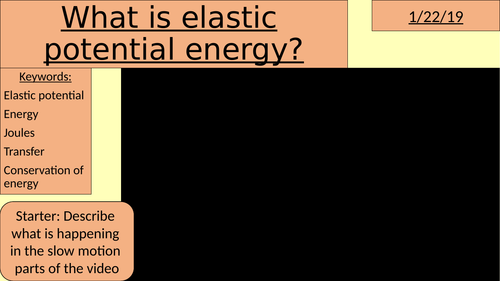 What is elastic potential energy?