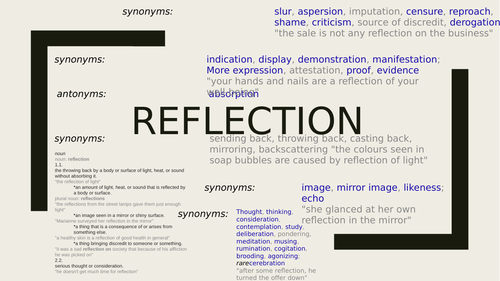 Reflection GCSE Edexcel Exam Images Idea Development