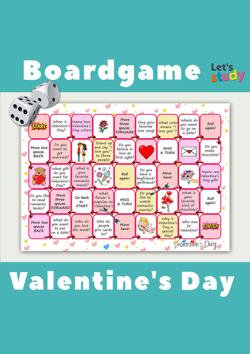 Valentines Day Board Game Teaching Resources 2244