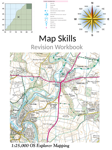 OS map skills revision workbook | Teaching Resources