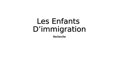 *Student Edition* Edexcel A Level French "L'immigration" Revision Pack