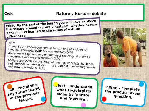 gcse-9-1-sociology-nature-v-nurture-teaching-resources