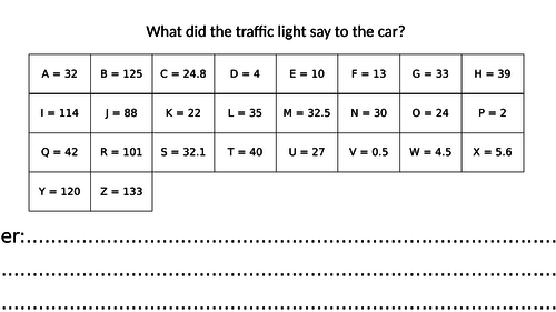 Collect a Joke - Area Mix (Rectangle, triangle and trapezium)