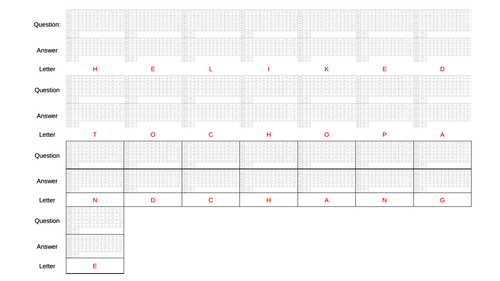 Collect a Joke - Dividing Fractions