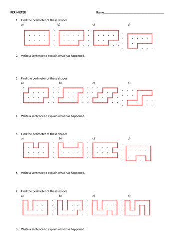 Perimeter Investigation with Variation