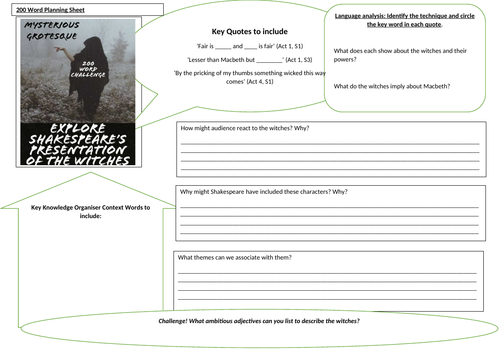 200 Word Challennge Macbeth