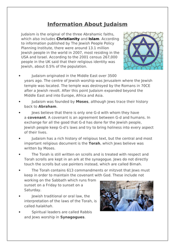 judaism summary essay