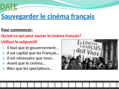 Le cinéma: une passion nationale - comment sauver le cinéma français?